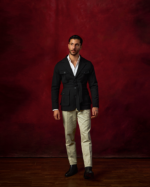 Black Belted Cotton Safari Jacket