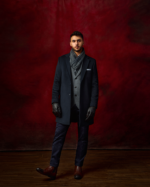 Navy Blue Overcoat