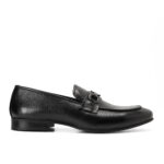 ⁦Apron Toe Black Loafers⁩ - الصورة ⁦3⁩