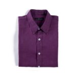Linen Shirt – Purple - Image 4