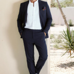 Linen Suit - Navy