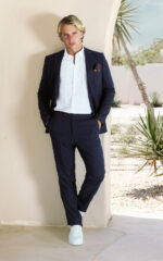 Linen Suit - Navy