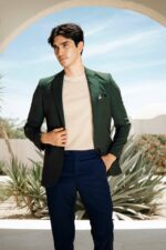 Notch Blazer - Olive Green - Image 3