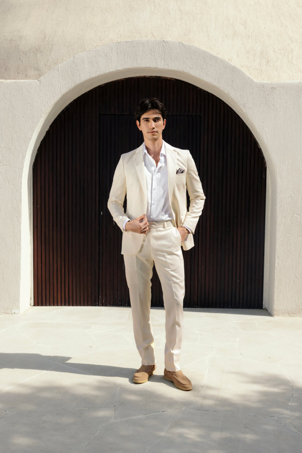 Wool Suit - Off White - Image 3