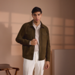 Olive Green DF Suede Leather Jacket - Image 2