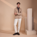 Beige DF Suede Leather Jacket