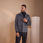 Gray Wool Short Jacket - Image 2