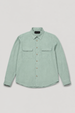PlainPockted Full Sleeves Shirt - Mint Green