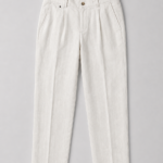 Tailored Smart Linen Pants - Off White