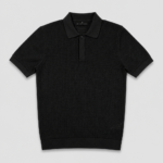 Buttoned Elegant Polo Shirt - Black