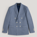Tailored Sophisticated Blazer - Steel Blue