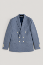 Tailored Sophisticated Blazer - Steel Blue