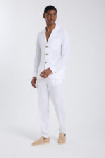 ⁦Contemporary Smart Blazer - Off-White⁩ - الصورة ⁦3⁩