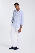 Self Striped Shirt - Blue - Image 2