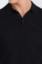 ⁦Premium Leisure Knit Shirt - Black⁩ - الصورة ⁦3⁩