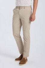 Tailored Drawstring Trousers - Stone Beige - Image 3