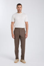 Classical Elegant Dress Shirt - Light Beige - Image 2