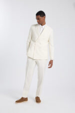 Tailored Sophisticated Suit- Ivory White