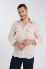 PlainPockted Full Sleeves Shirt - White - Image 2